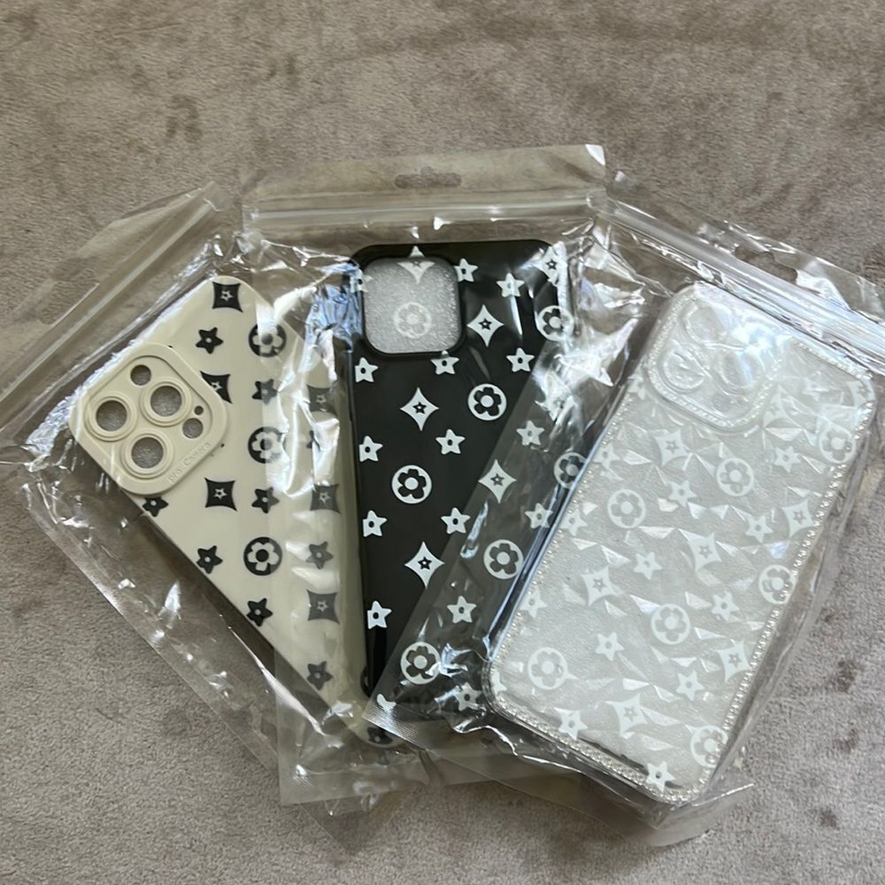 NEW! (1) Designer Inspired Blossom Monogram Iphone 13 Pro Max Case